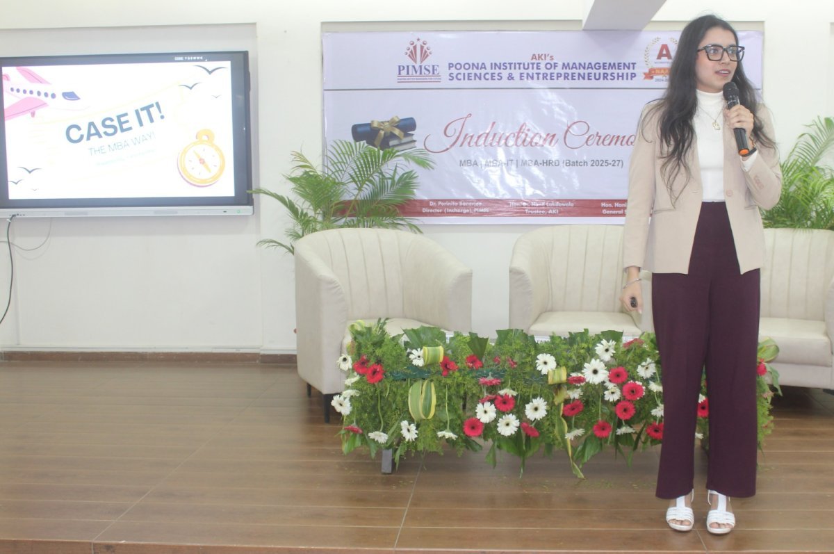 We were honored to felicitate Ms. Yukta Kandhari during PIMSE’s Orientation Program 2025–26. - Image 3