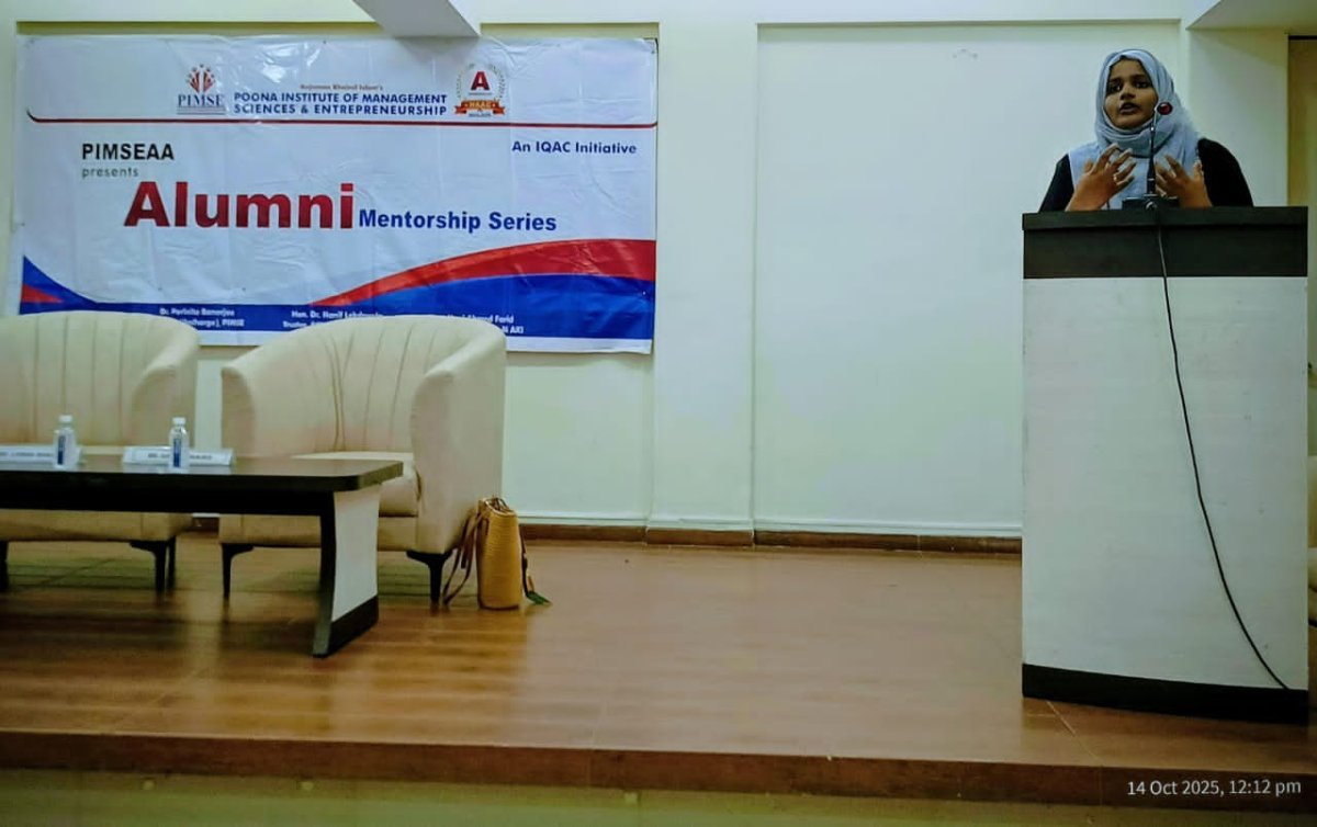 Alumni Mentorship Series | Session on “Beyond Academics: The Human Skills That Define Corporate Readiness"