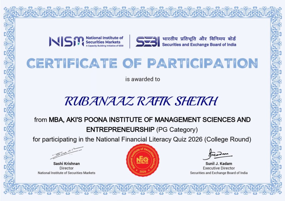 NISM–SEBI National Financial Literacy Quiz