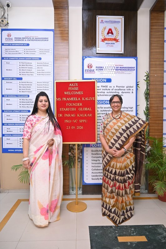 Chief Guest of Inauguration Ceremony - Induction 2026, Ms. Prameela Kalive, Founder, Starfish Global - Image 3