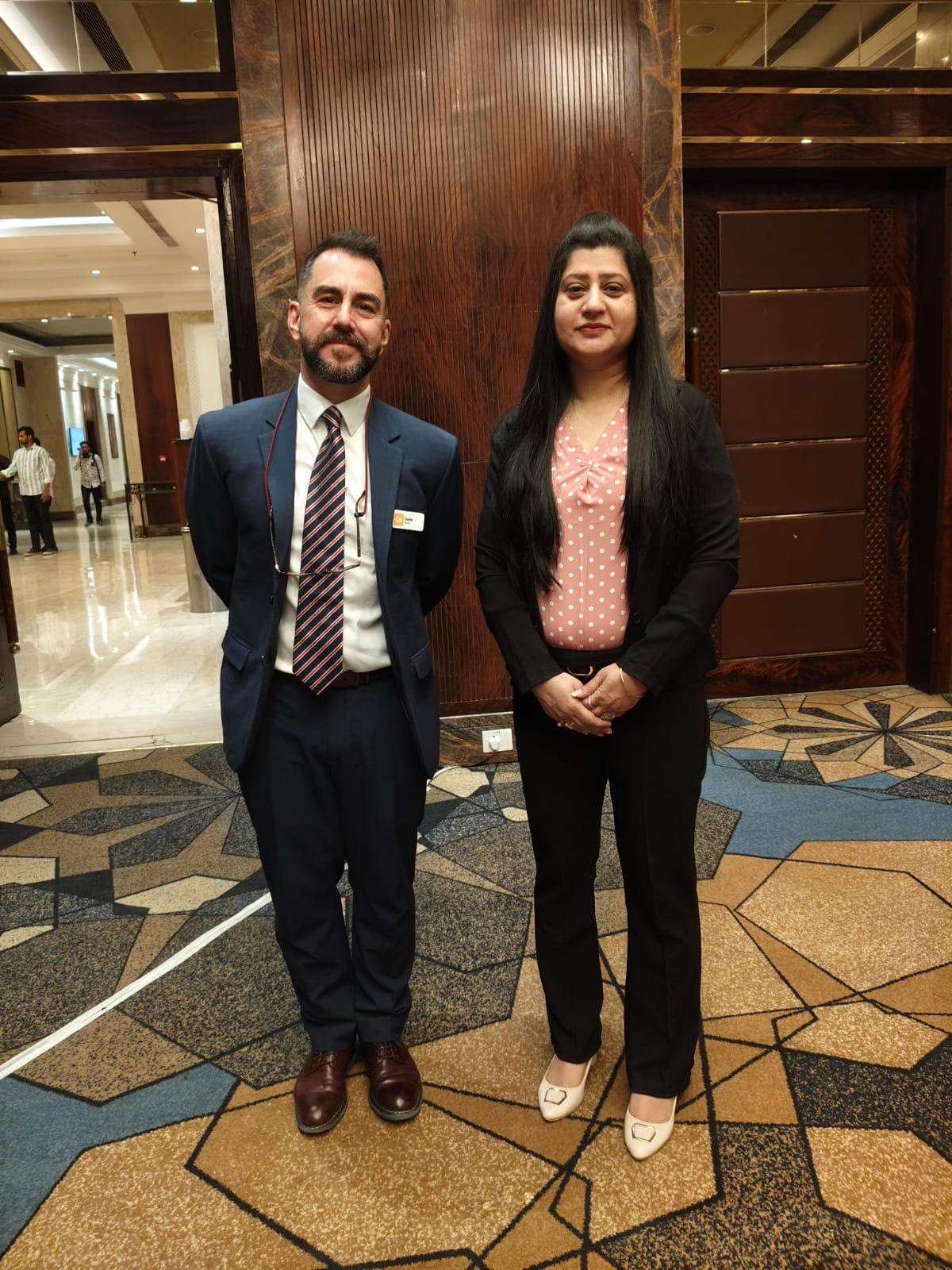 Mr. Daniel Munoz, Senior Customer Success Manager, Insight & Events, Spain with Director, PIMSE Dr. Porinita Banerjee.