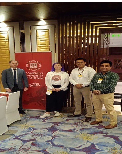 Prof. Peter Starchon and Ms. Veronika Koim from Comenius University, Slovakia, along with PIMSE faculty members Dr. Vasimraja Sayed & Mr. Mohd Talha Ahmad